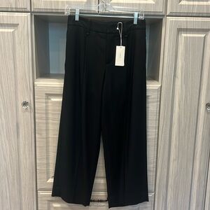 NWT Vince wool blend full leg cropped trouser